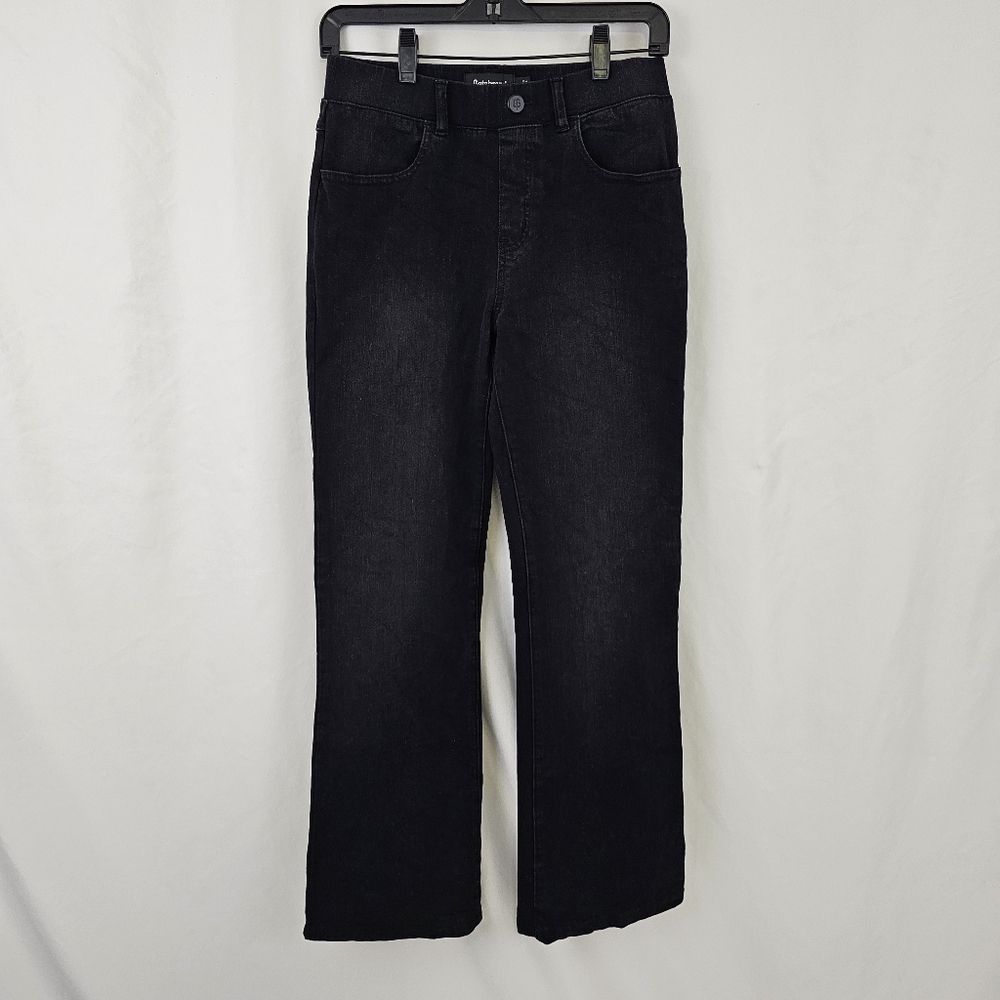 Betabrand 4-Pocket Yoga Denim Jeans Jeggings Washed Boot Cut W1544-WAB - Small